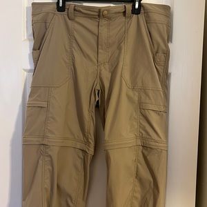 Royal Robbins Mens Traveler Pants to shorts Convertible Nylon